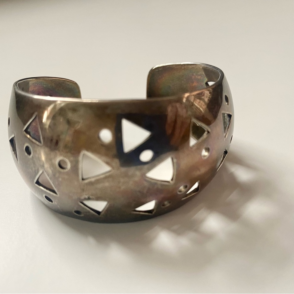 Sam Patania Legendary Jewelry Sterling Silver Confetti Cuff Out of Production